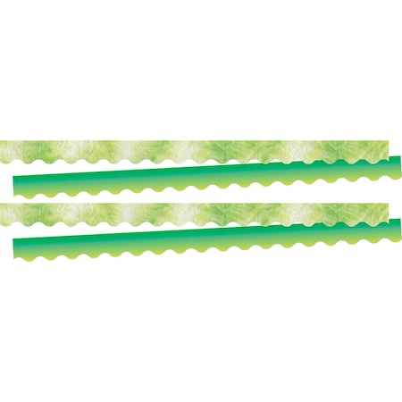 Barker Creek Tie-Dye & Ombr Lime Double-Sided Scalloped Border, 26/set, PK26 4330